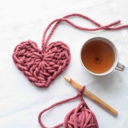 Chunky Heart Crochet Kit - Australian Merino Wool | Homelea Lass