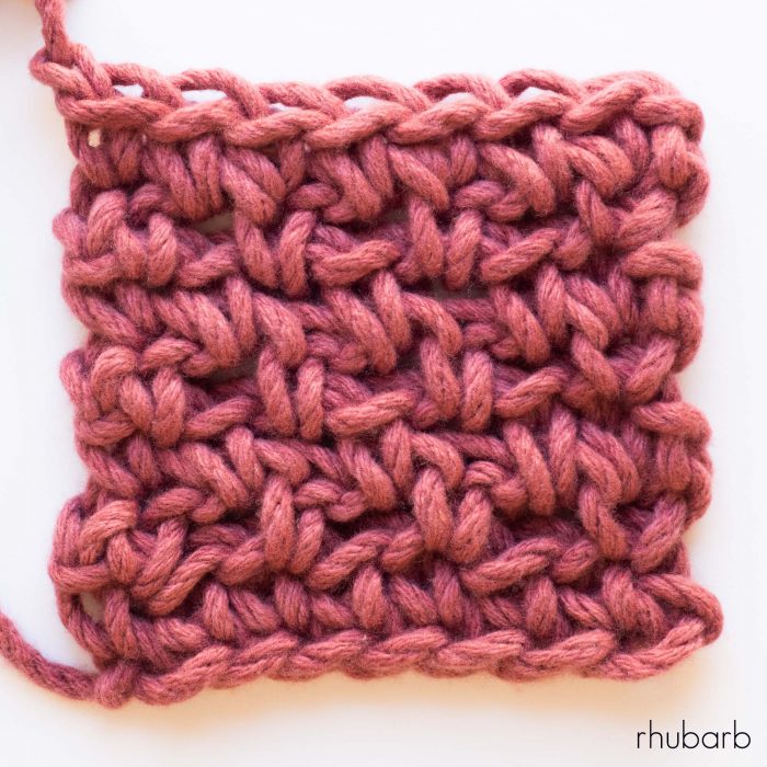 Diamond Blanket Colour Sample - web square - rhubarb | Homelea Lass contemporary crochet