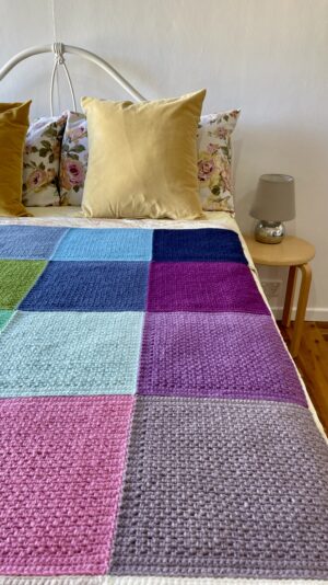 Yarn Adventure Blanket made with Homelea Happy 10ply13
